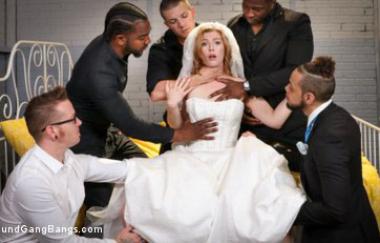 Ella Nova - Wedding Nightmare: Chloe Cherry Gets Fucked By Fiances Five Friends - Boundgangbangs