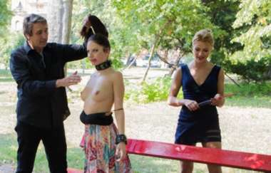 Cherry Kiss, Rebecca Volpetti - 19 Year Old Rebecca Volpetti Humiliated With Public Sex And Punishment