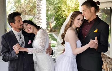 Jasmin Luv, Hazel Moore - An Orgy Before The Wedding