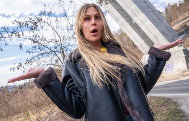 Zlata Shine - The Hitchhiking Bouncing Boobs